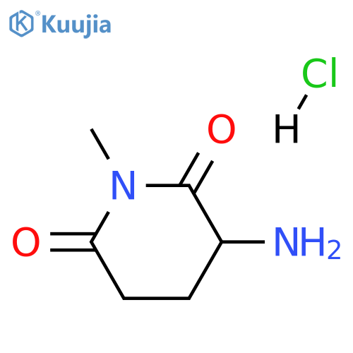 3-amino-1-methylpiperidine-2,6-dione hydrochloride structure