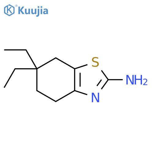 6,6-diethyl-4,5,6,7-tetrahydro-1,3-benzothiazol-2-amine structure