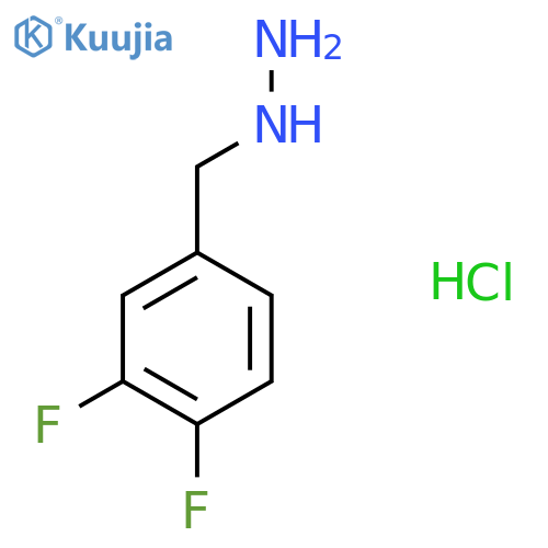 (3,4-Difluorophenyl)methylhydrazine hydrochloride structure