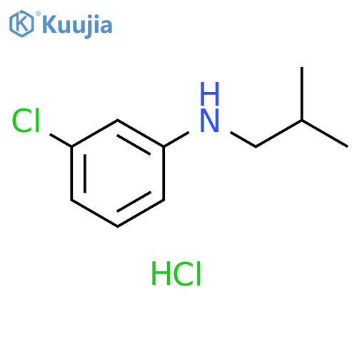 3-chloro-N-(2-methylpropyl)aniline hydrochloride structure