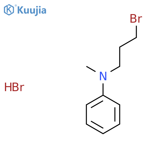 N-(3-bromopropyl)-N-methylaniline hydrobromide structure
