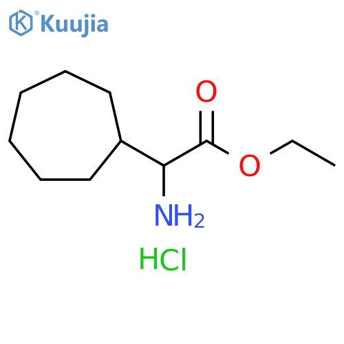 ethyl 2-amino-2-cycloheptylacetate hydrochloride structure