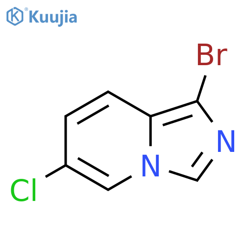 1-bromo-6-chloroimidazo1,5-apyridine structure