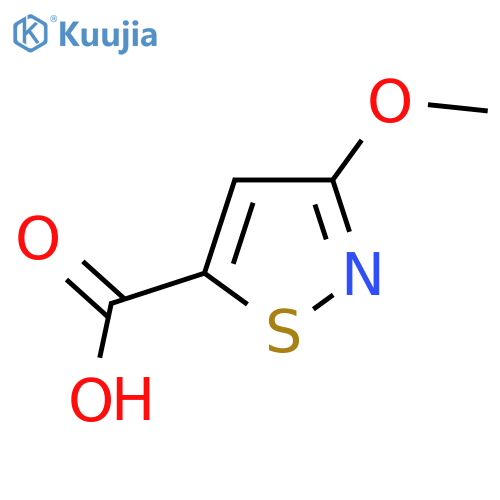 3-Methoxy-1,2-thiazole-5-carboxylic acid structure