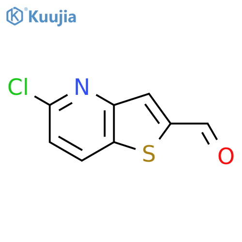 5-chlorothieno3,2-bpyridine-2-carbaldehyde structure