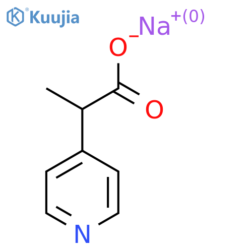 Sodium 2-(pyridin-4-yl)propanoate structure