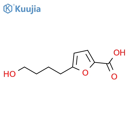 5-(4-hydroxybutyl)furan-2-carboxylic acid structure
