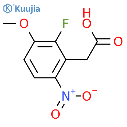 2-(2-fluoro-3-methoxy-6-nitrophenyl)acetic acid structure