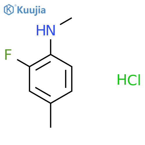 2-fluoro-N,4-dimethylaniline hydrochloride structure