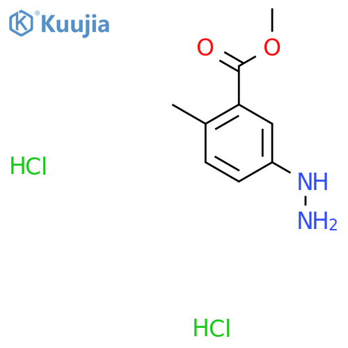 Methyl 5-hydrazinyl-2-methylbenzoate dihydrochloride structure