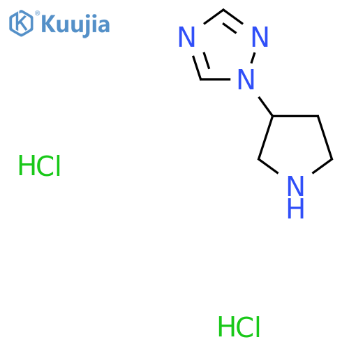 1-(pyrrolidin-3-yl)-1H-1,2,4-triazole dihydrochloride structure