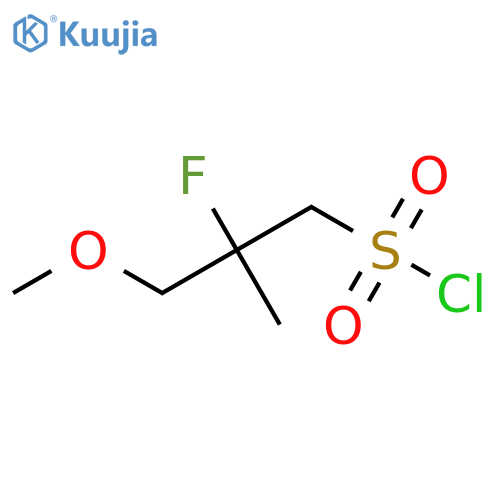 2-Fluoro-3-methoxy-2-methylpropane-1-sulfonyl chloride structure