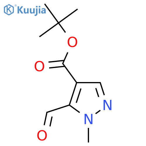 tert-butyl 5-formyl-1-methyl-1H-pyrazole-4-carboxylate structure