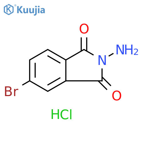 2-amino-5-bromo-2,3-dihydro-1H-isoindole-1,3-dione hydrochloride structure