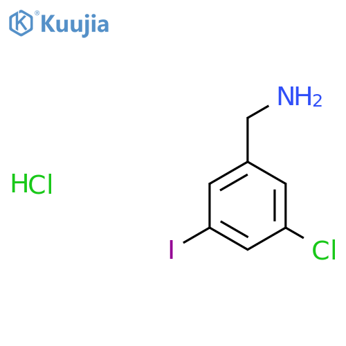 (3-Chloro-5-iodophenyl)methanamine hydrochloride structure