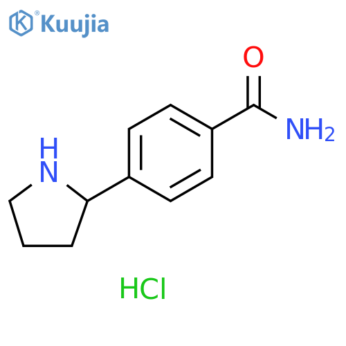 4-(pyrrolidin-2-yl)benzamide hydrochloride structure