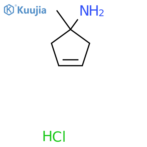 1-Methylcyclopent-3-en-1-amine hydrochloride structure