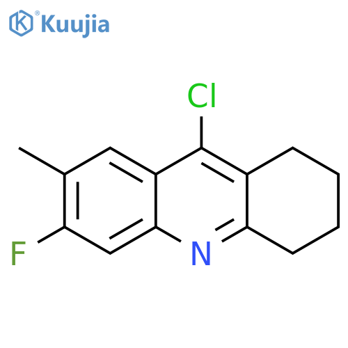 9-chloro-6-fluoro-7-methyl-1,2,3,4-tetrahydroacridine structure