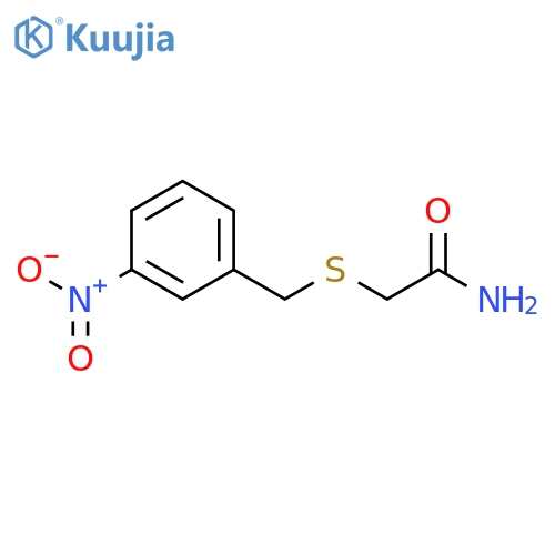 2-{(3-nitrophenyl)methylsulfanyl}acetamide structure