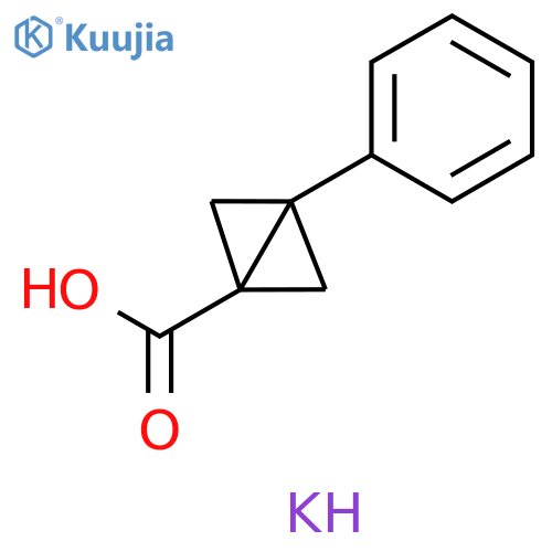 3-phenylbicyclo[1.1.0]butane-1-carboxylic acid;potassium salt structure