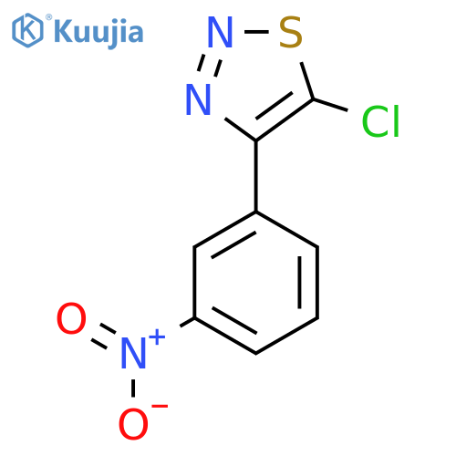 5-Chloro-4-(3-nitrophenyl)-1,2,3-thiadiazole structure