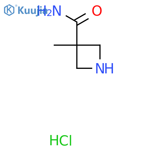 3-Methylazetidine-3-carboxamide hydrochloride structure