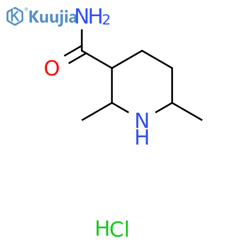 2,6-Dimethylpiperidine-3-carboxamide hydrochloride structure