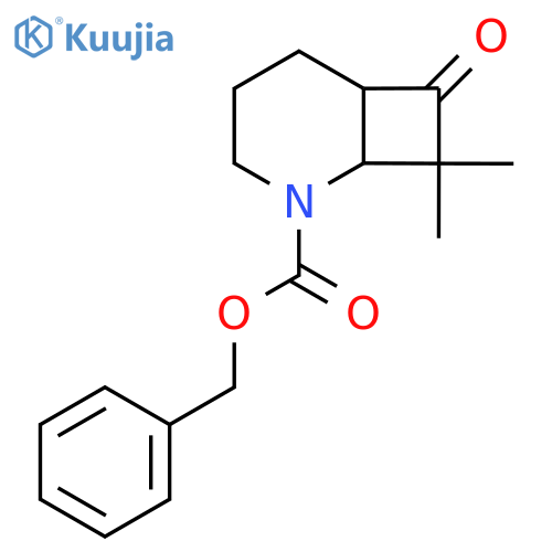 benzyl 8,8-dimethyl-7-oxo-2-azabicyclo4.2.0octane-2-carboxylate structure