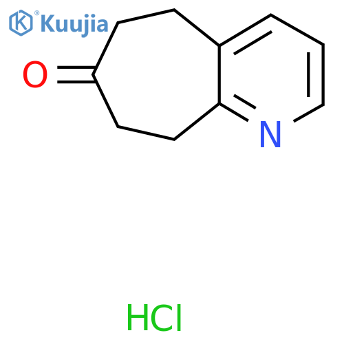 5H,6H,7H,8H,9H-cycloheptabpyridin-7-one hydrochloride structure