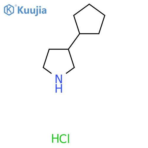 3-Cyclopentylpyrrolidine hydrochloride structure
