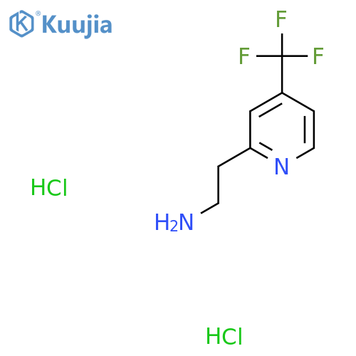 2-4-(trifluoromethyl)pyridin-2-ylethan-1-amine dihydrochloride structure