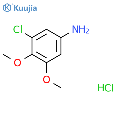 3-chloro-4,5-dimethoxyaniline hydrochloride structure