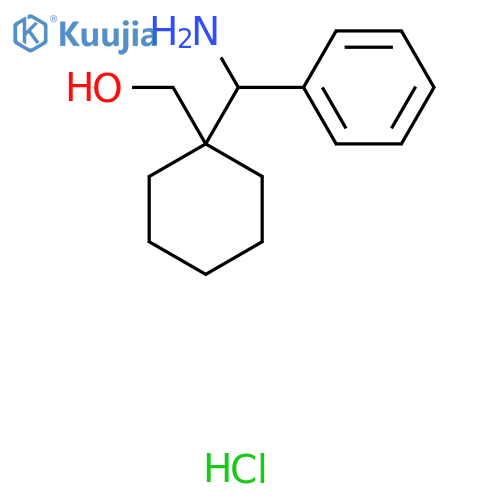{1-amino(phenyl)methylcyclohexyl}methanol hydrochloride structure
