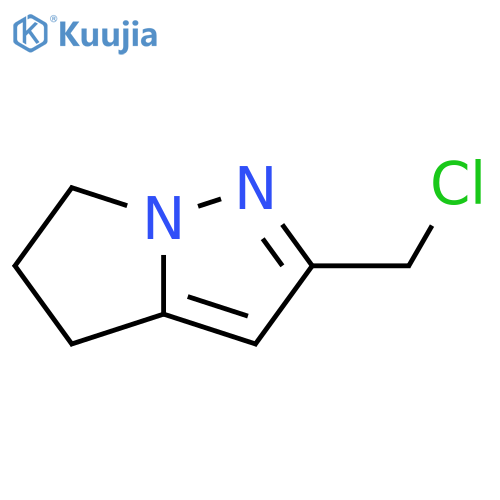 2-(chloromethyl)-4H,5H,6H-pyrrolo1,2-bpyrazole structure