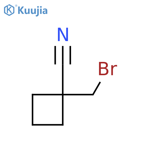 1-(bromomethyl)cyclobutane-1-carbonitrile structure
