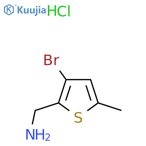 (3-Bromo-5-methylthiophen-2-yl)methanamine hydrochloride structure