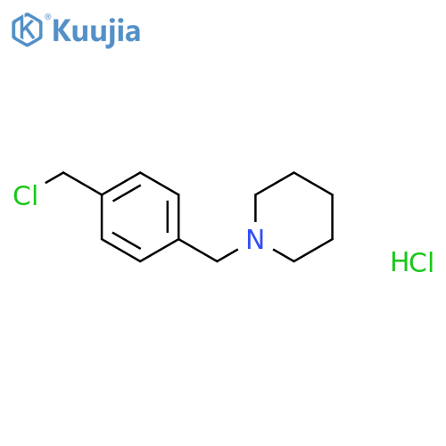 1-{4-(chloromethyl)phenylmethyl}piperidine hydrochloride structure