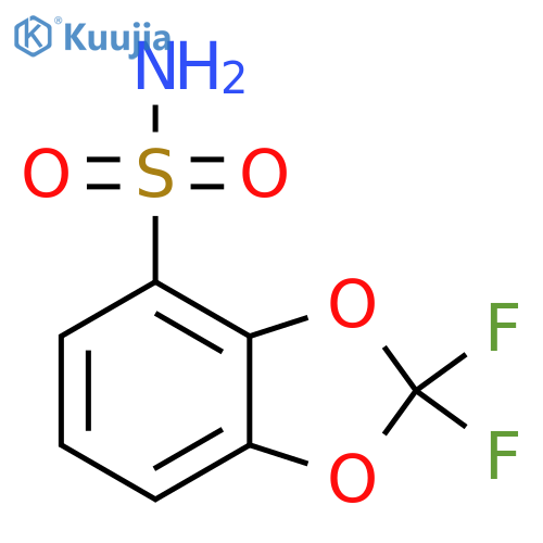 2,2-difluoro-2H-1,3-benzodioxole-4-sulfonamide structure