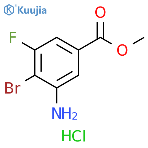 Methyl 3-amino-4-bromo-5-fluorobenzoate hydrochloride structure