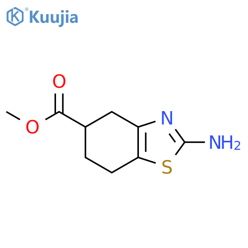 Methyl 2-amino-4,5,6,7-tetrahydro-1,3-benzothiazole-5-carboxylate structure