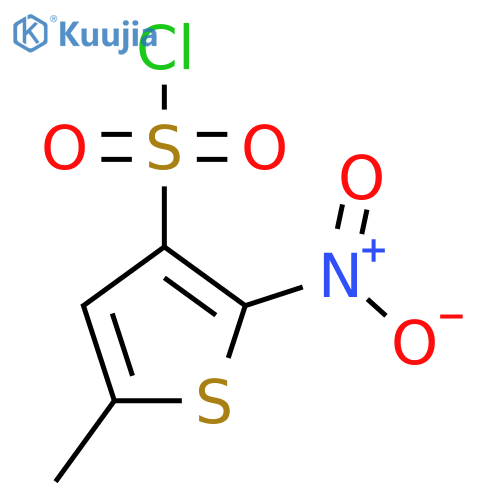 5-methyl-2-nitrothiophene-3-sulfonyl chloride structure