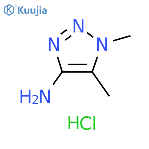 Dimethyl-1H-1,2,3-triazol-4-amine dihydrochloride structure