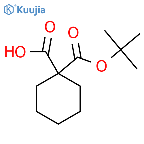 1-(tert-butoxy)carbonylcyclohexane-1-carboxylic acid structure
