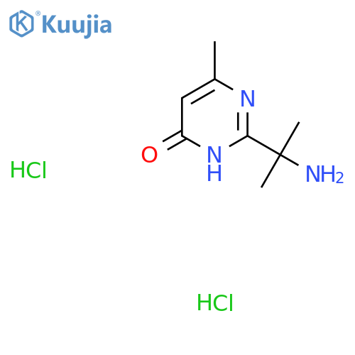 2-(2-aminopropan-2-yl)-6-methyl-3,4-dihydropyrimidin-4-one dihydrochloride structure
