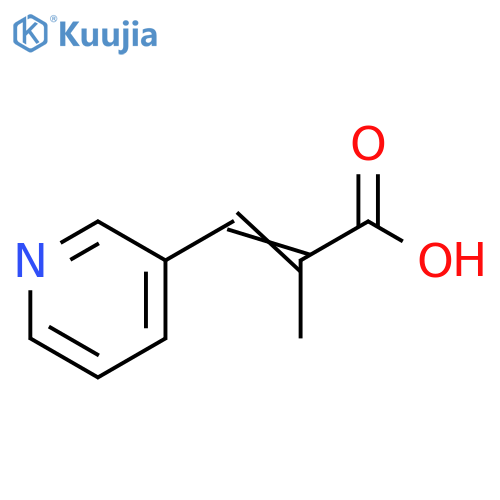 2-methyl-3-(pyridin-3-yl)prop-2-enoic acid structure