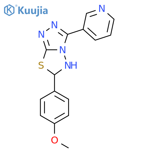 6-(4-Methoxyphenyl)-3-pyridin-3-yl-5,6-dihydro-[1,2,4]triazolo[3,4-b][1,3,4]thiadiazole structure