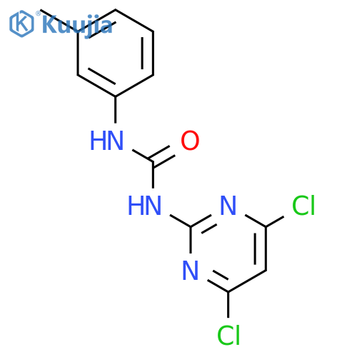 Urea, N-(4,6-dichloro-2-pyrimidinyl)-N'-(3-methylphenyl)- structure