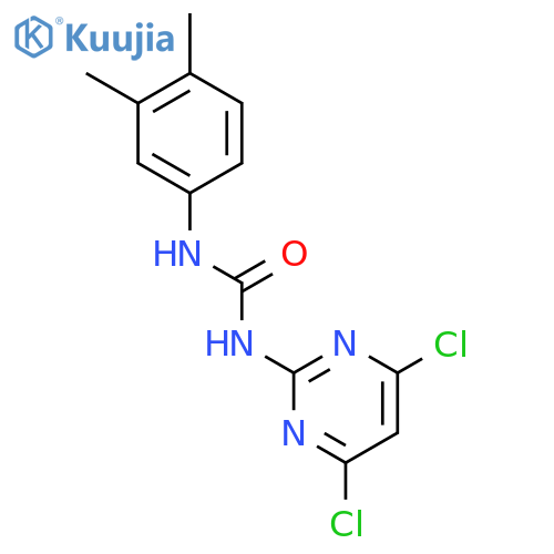 Urea, N-(4,6-dichloro-2-pyrimidinyl)-N'-(3,4-dimethylphenyl)- structure