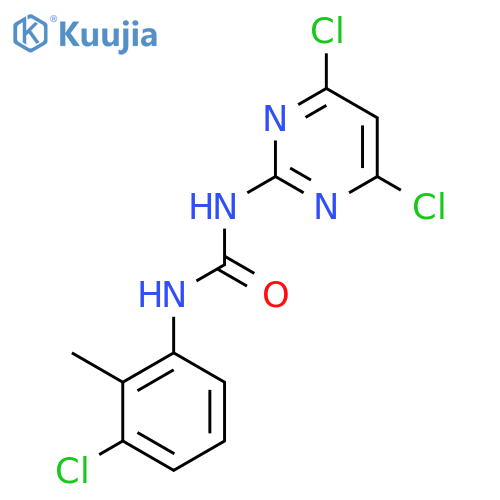 Urea, N-(3-chloro-2-methylphenyl)-N'-(4,6-dichloro-2-pyrimidinyl)- structure