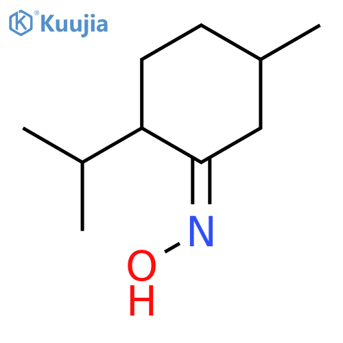 Cyclohexanone,5-methyl-2-(1-methylethyl)-, oxime structure